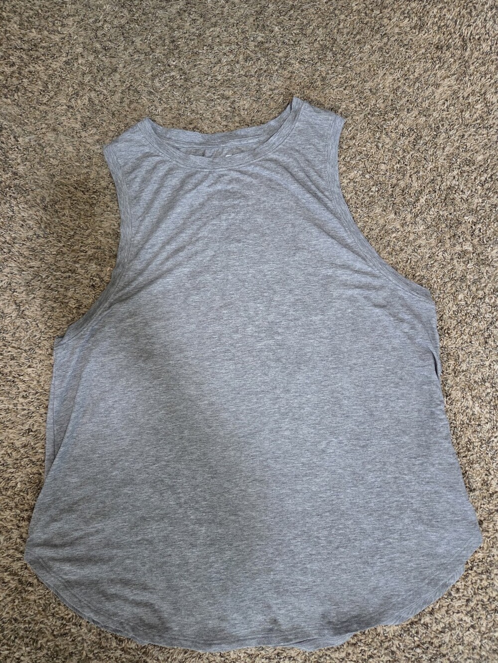 GapFit Breathr Sleeveless Gray Muscle Tank Top